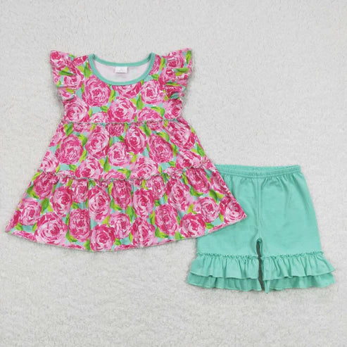 best sister floral boutique matching outfit sibling set