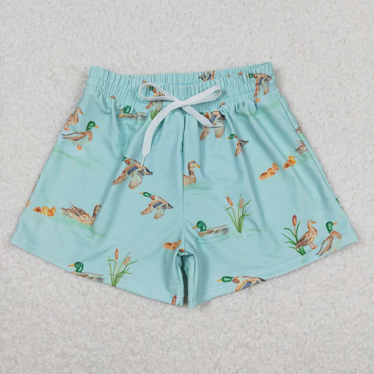 Boy mallard duck swim trunks