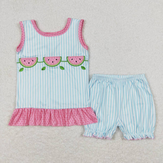 baby girls summer watermelon cute outfit