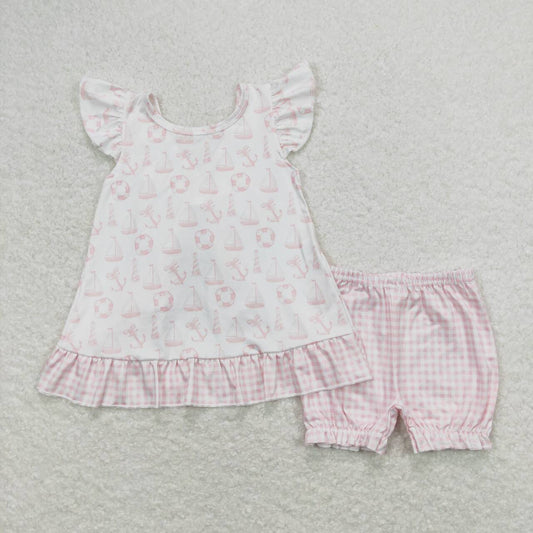 baby girls sailaboat summer beach outfit