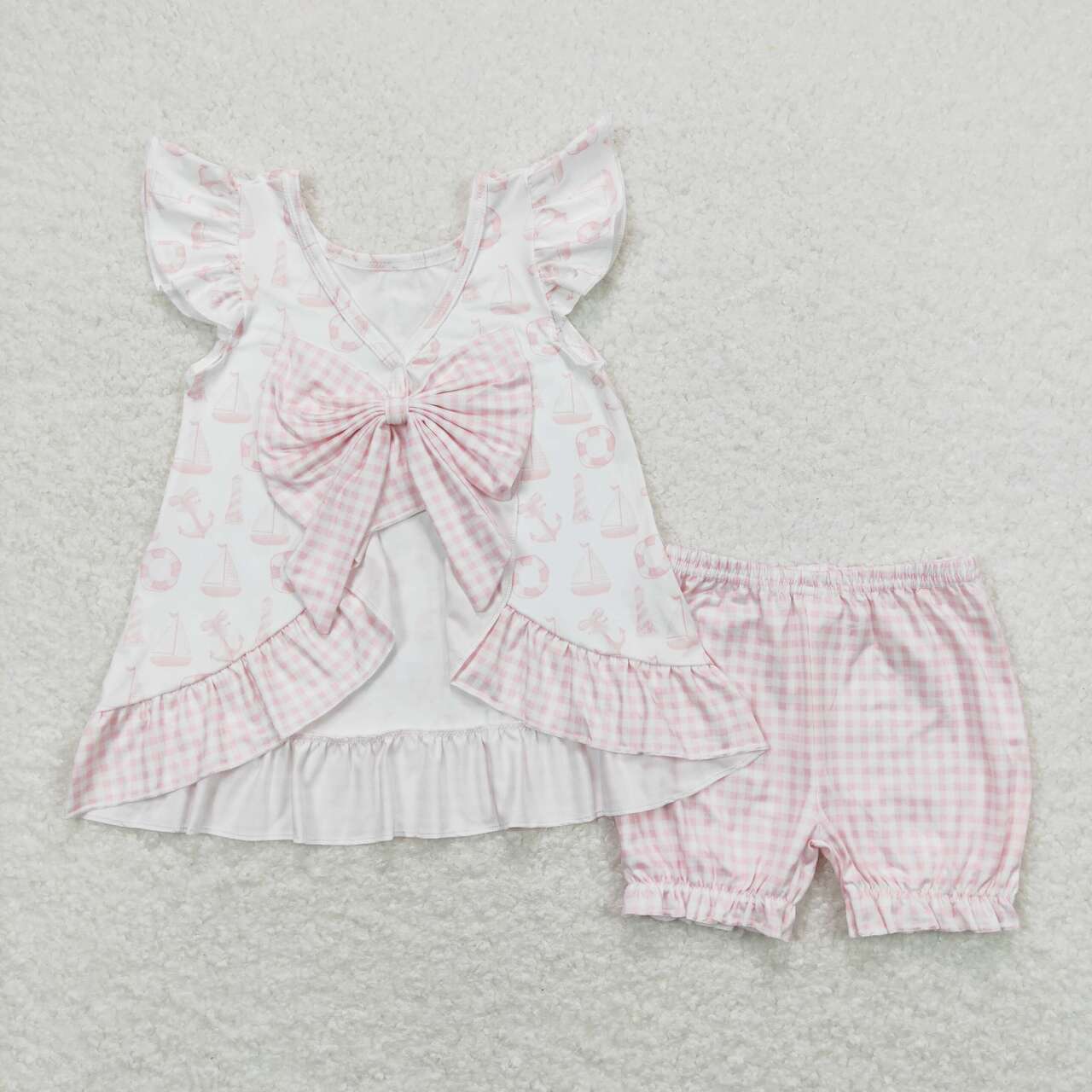 baby girls sailaboat summer beach outfit