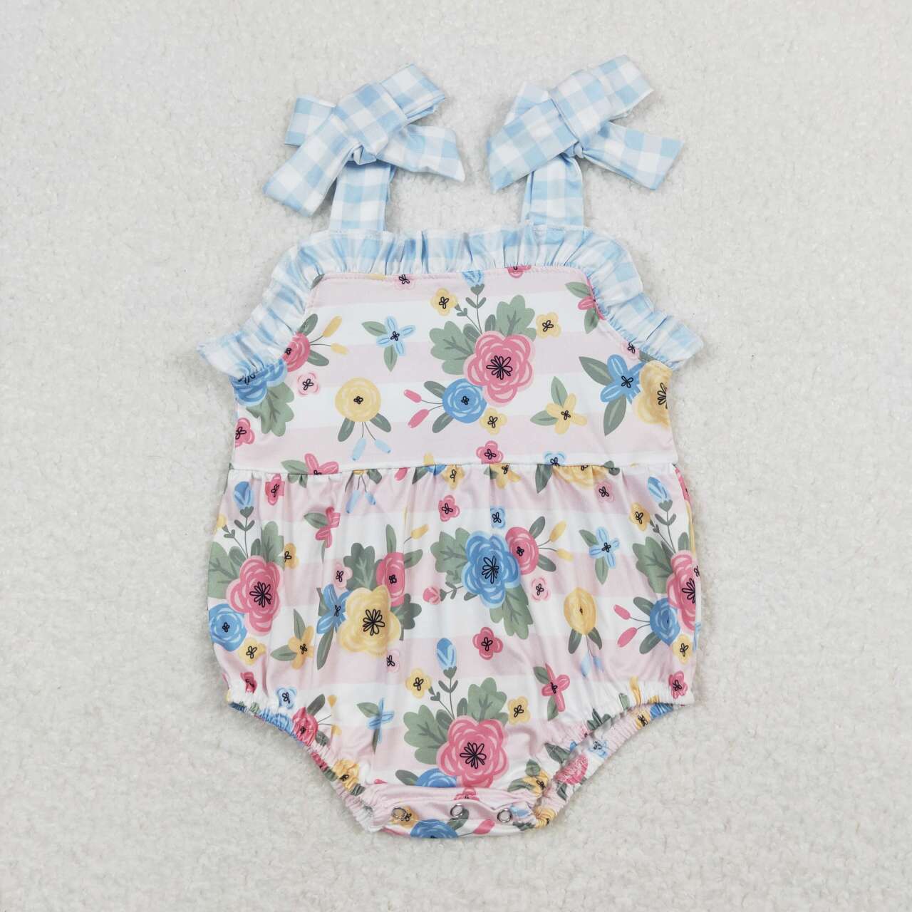 baby girls floral straps romper