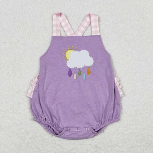 embroidery cloudy best sister matching sibling baby clothes