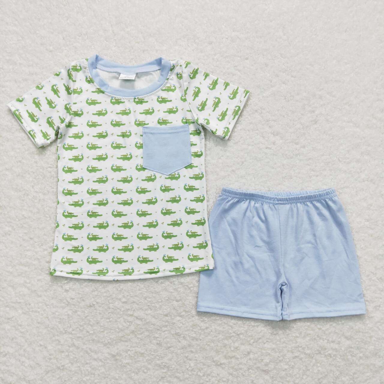 baby boy crocodile summer short set