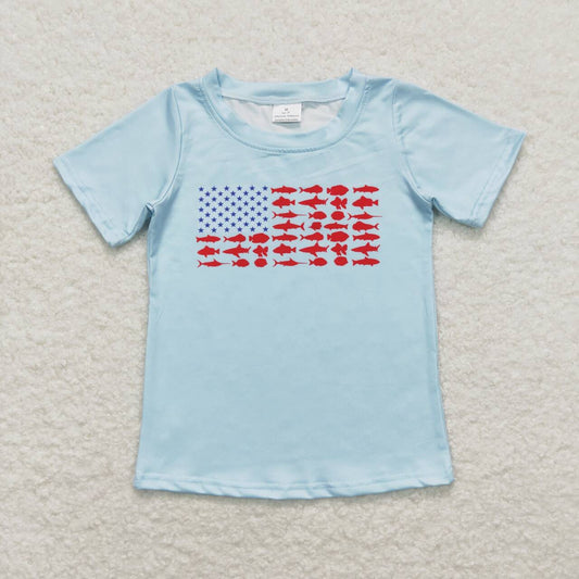 American boy short sleeve shirt