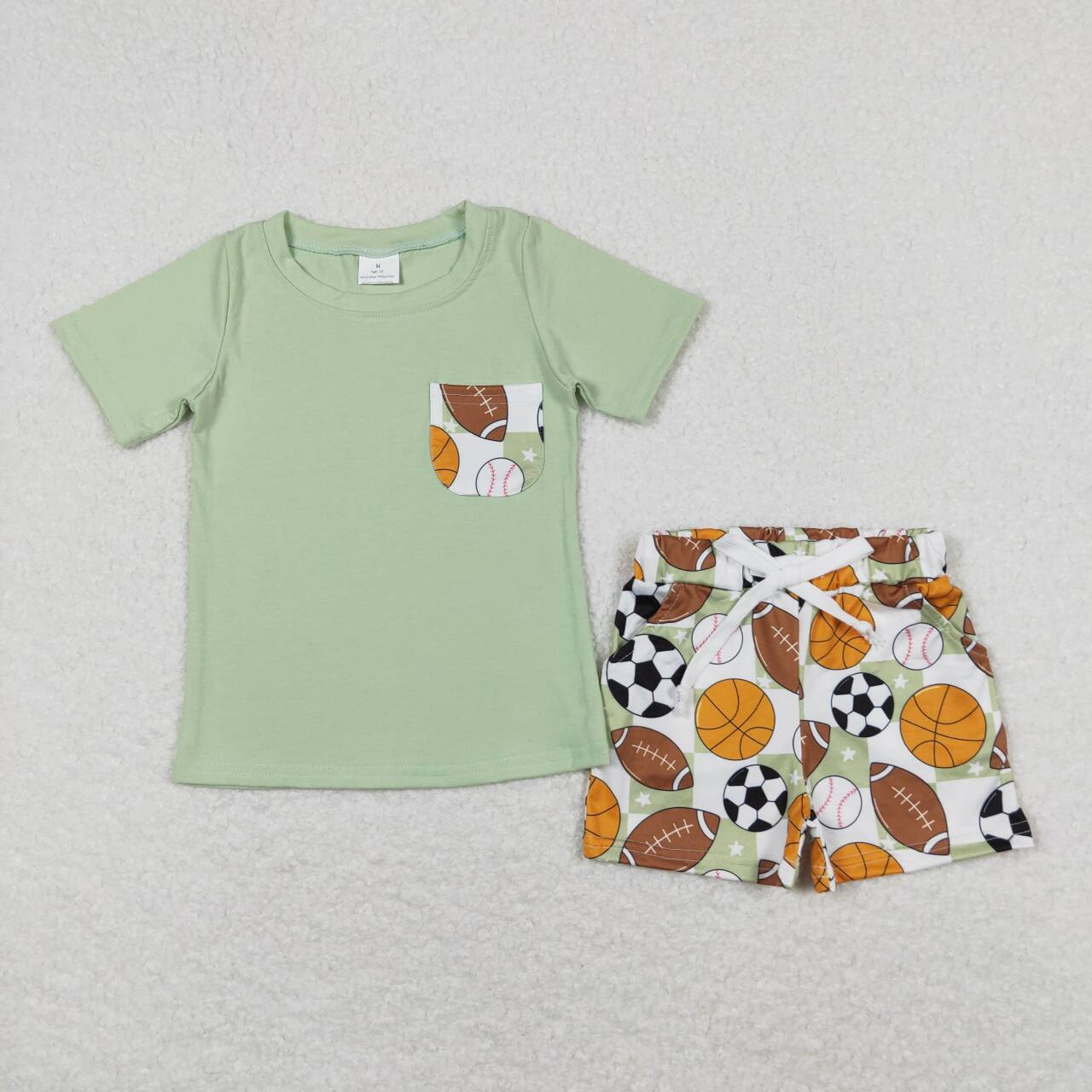 baby boy sports game day clothing set