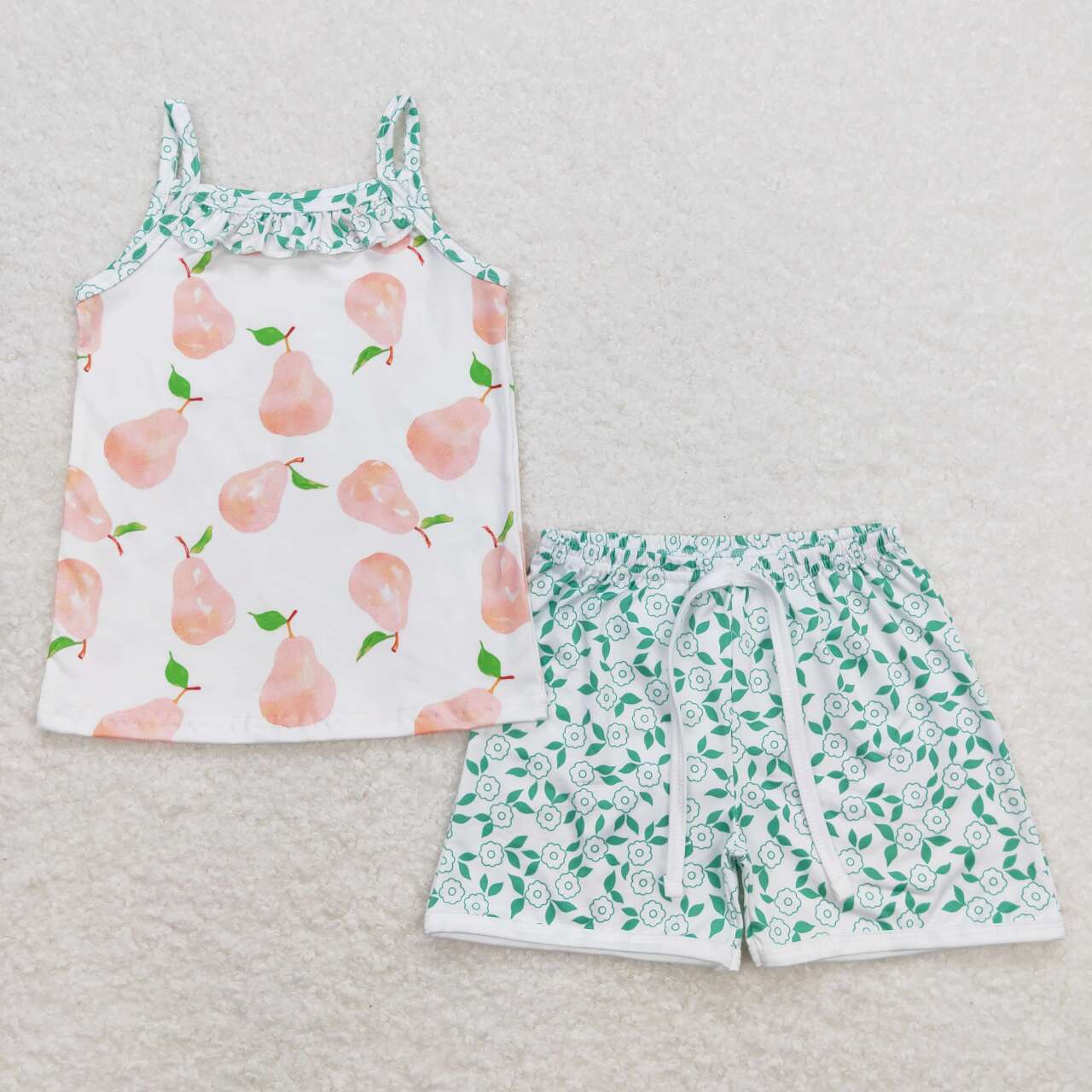 infant toddle girls fruit boutique short set