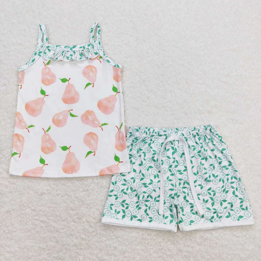 infant toddle girls fruit boutique short set