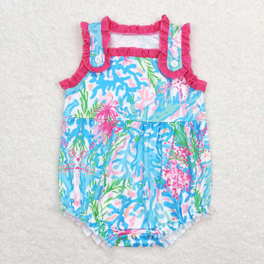 infant baby girl wholesale floral romper