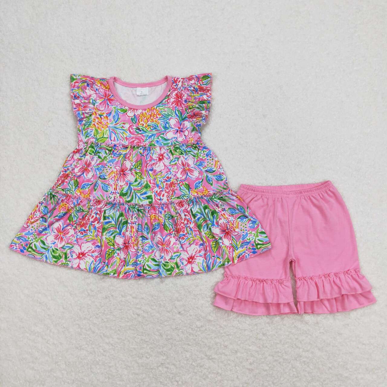 best sister baby girls floral boutique clothing set