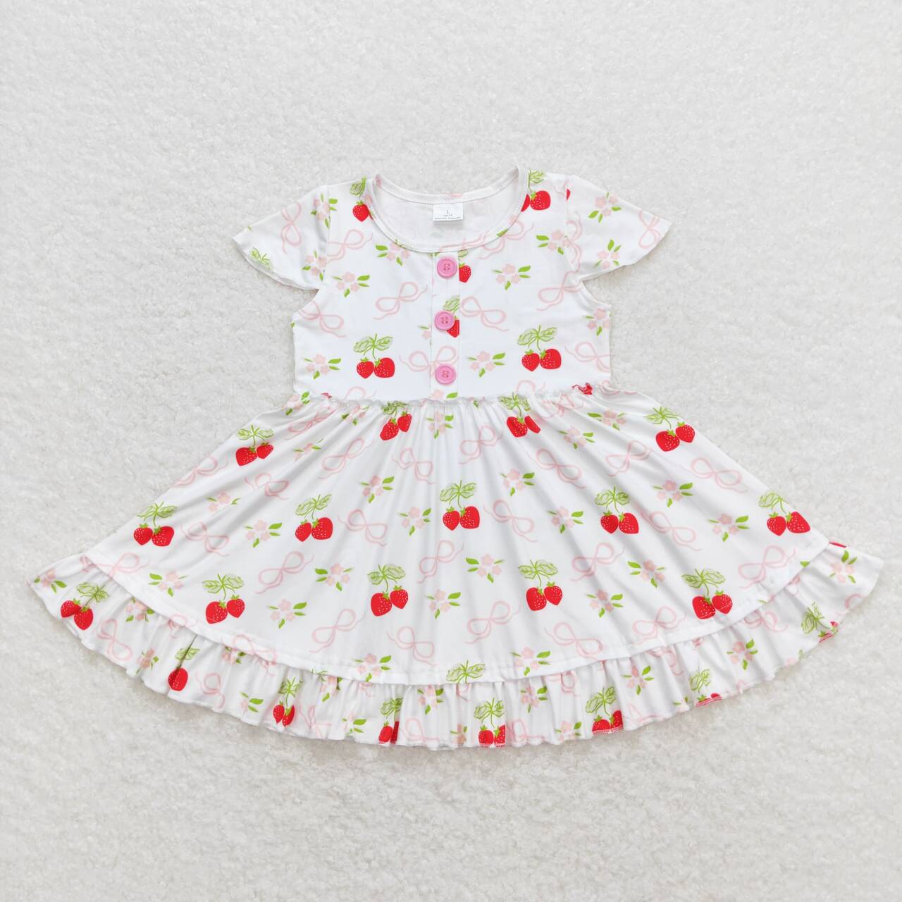 wholelsale girls strawberry dress