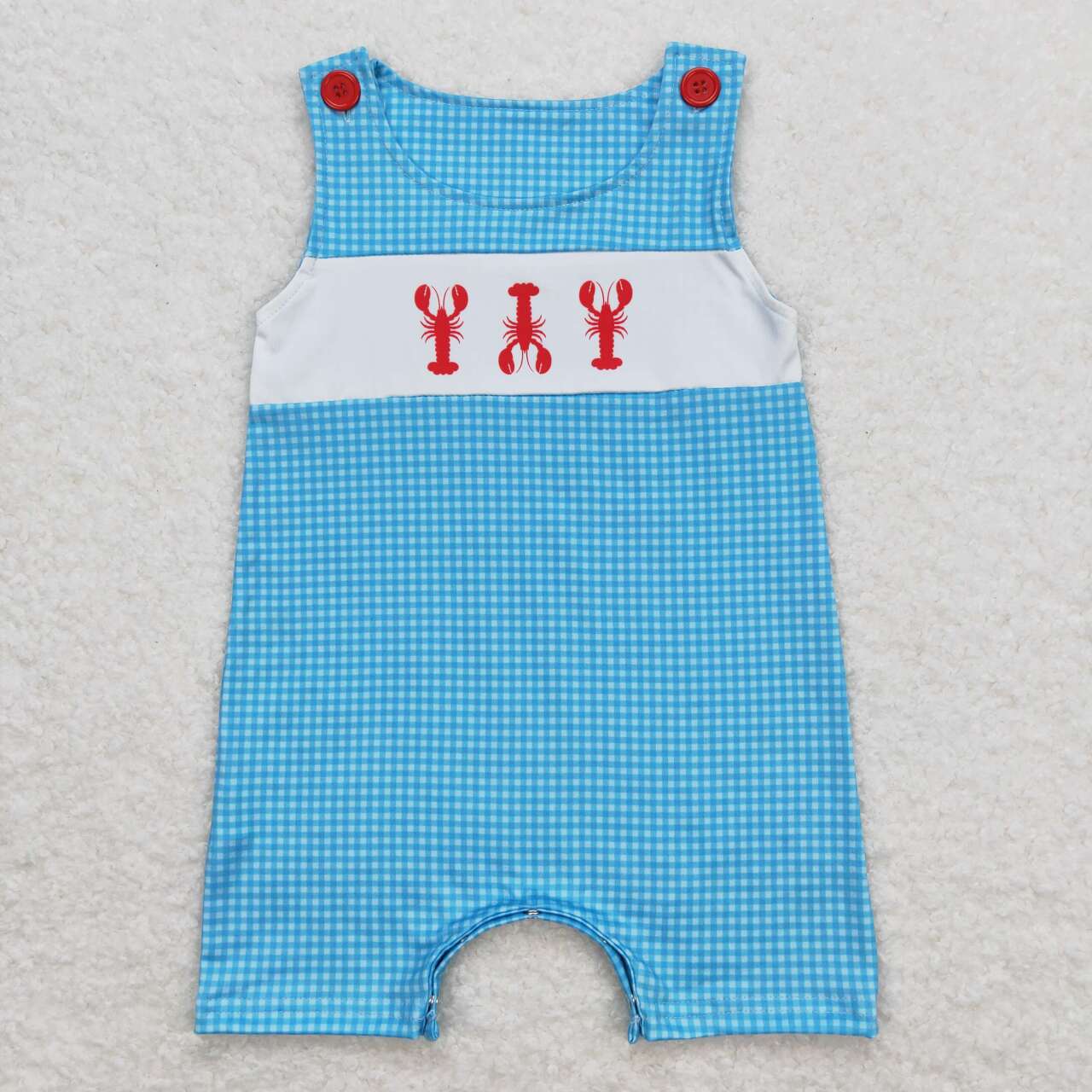 toddle baby boy crawfish romper