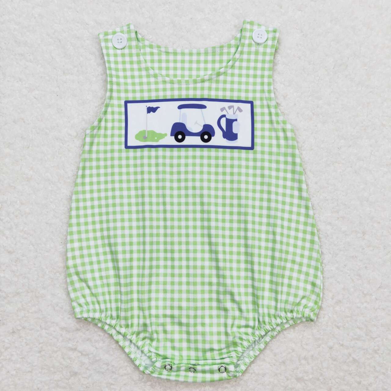 one in hole toddle boy golf romper