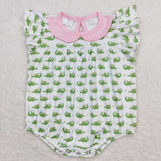 toddle girls crocodile romper