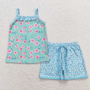 best sister pink floral matching outfit wholesale sibling set