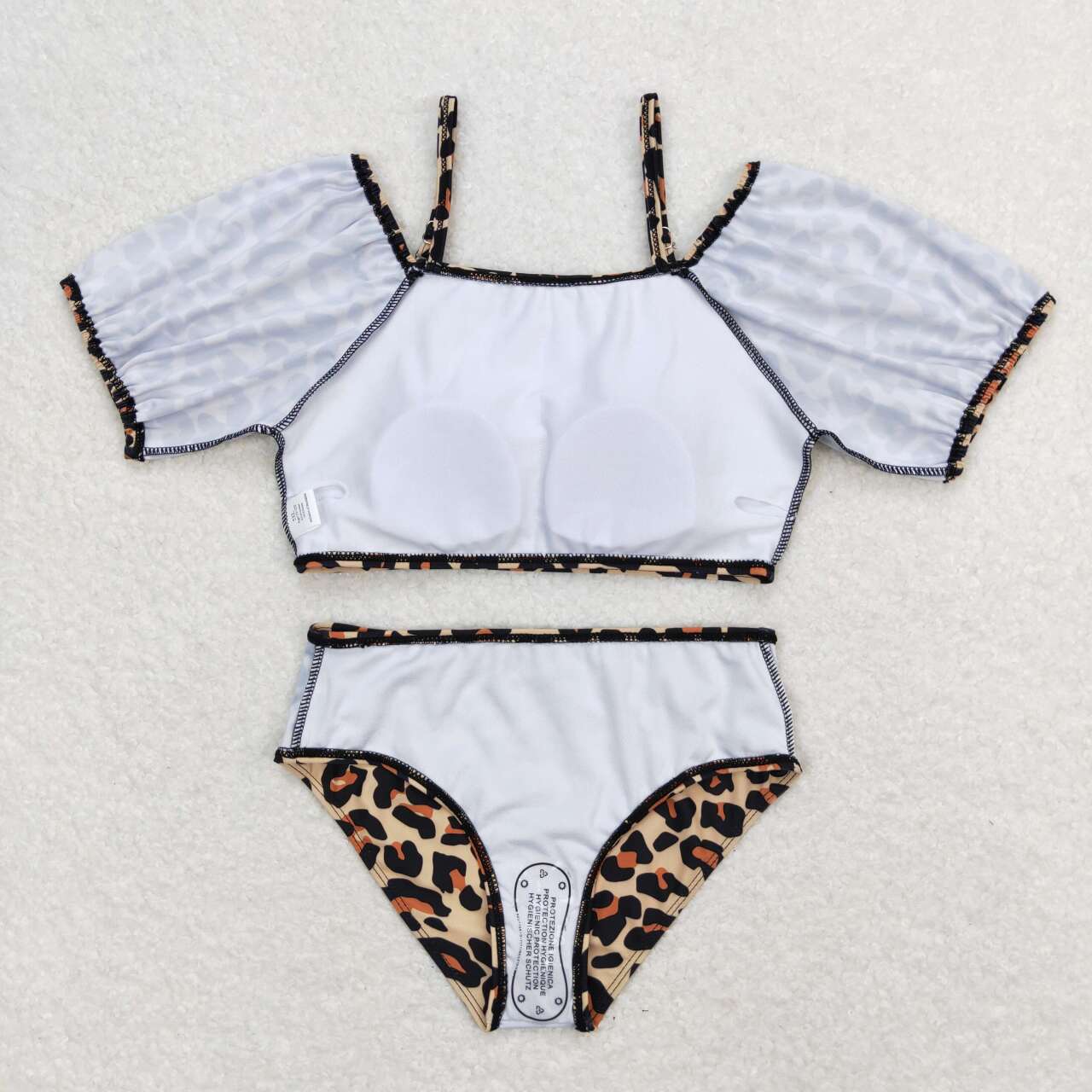 cheetah leopard 2pcs summer bathing suit