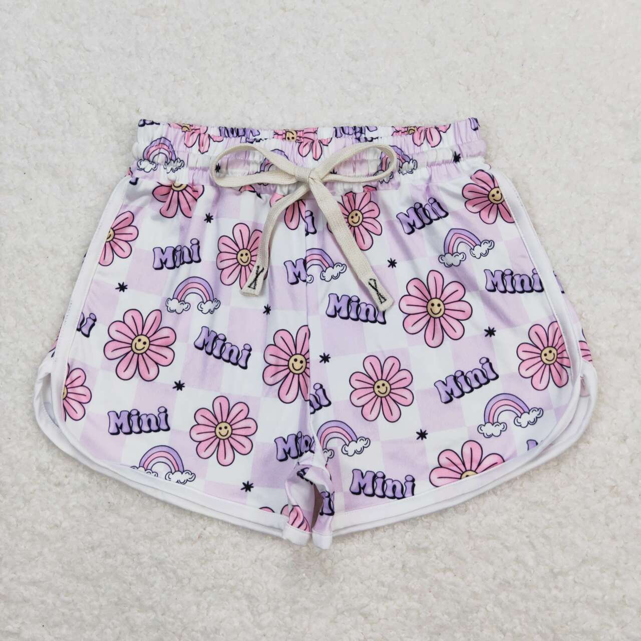 baby girls mini flower shorts