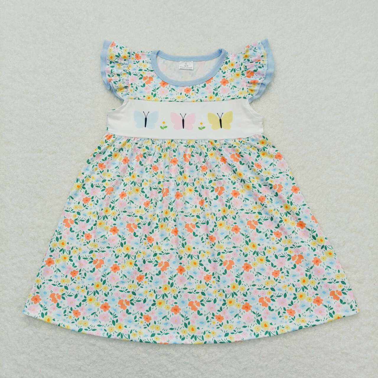 toddle baby girls butterfly floral dress