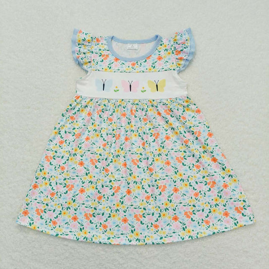 toddle baby girls butterfly floral dress