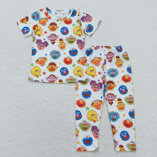 baby girls cartoon street design outfit