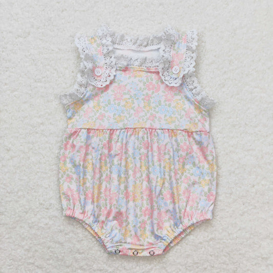 toddle baby girls floral boutique romper