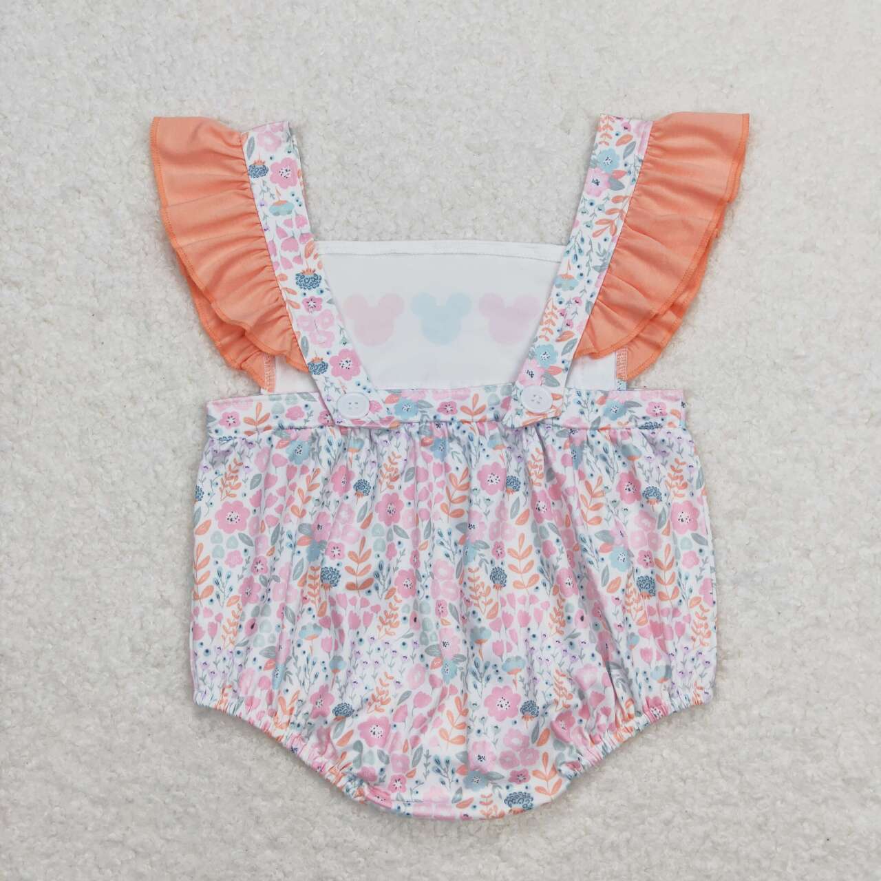 toddle girls cartoon floral romper