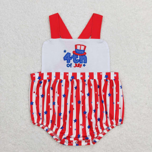 toddle boy embroidery july 4th romper
