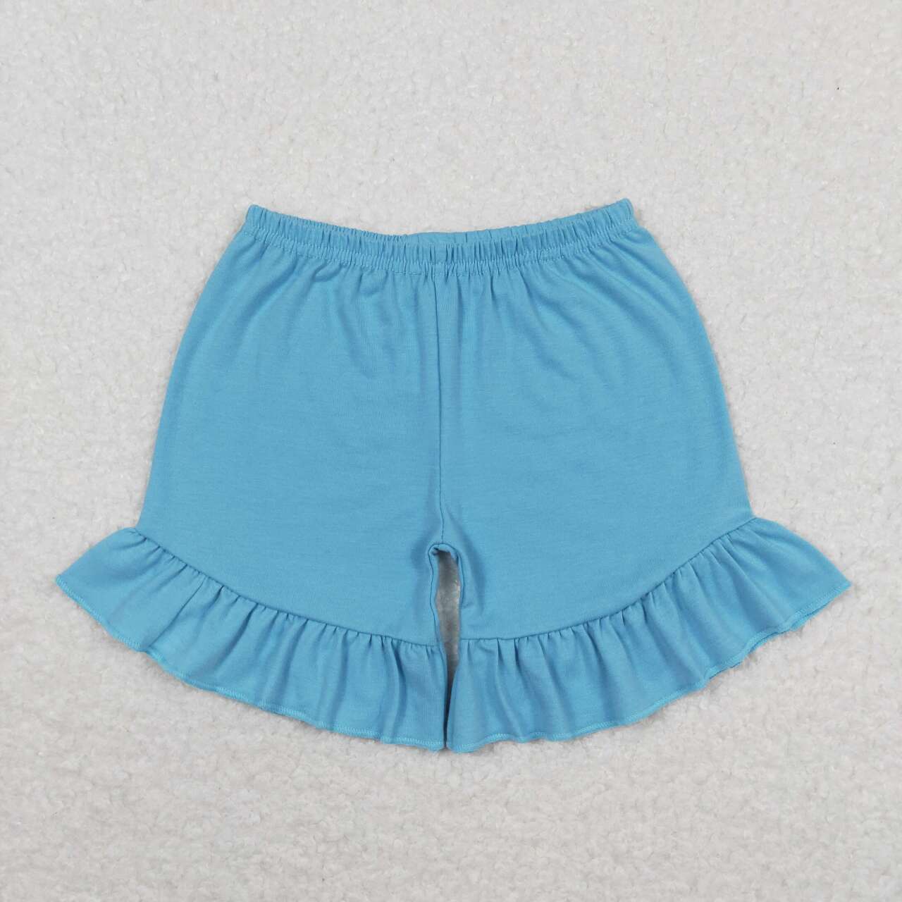 baby girls blue cotton shorts
