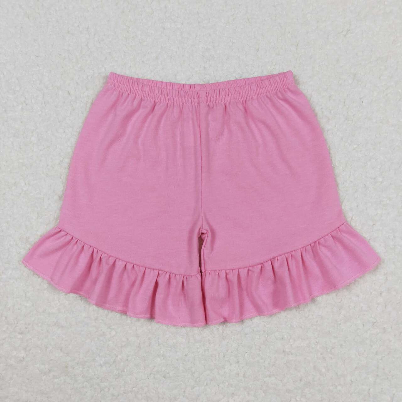 baby girls pink cotton shorts