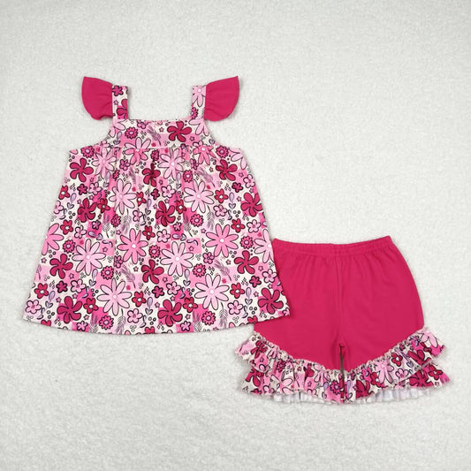 infant baby girls wholesale floral boutique outfit