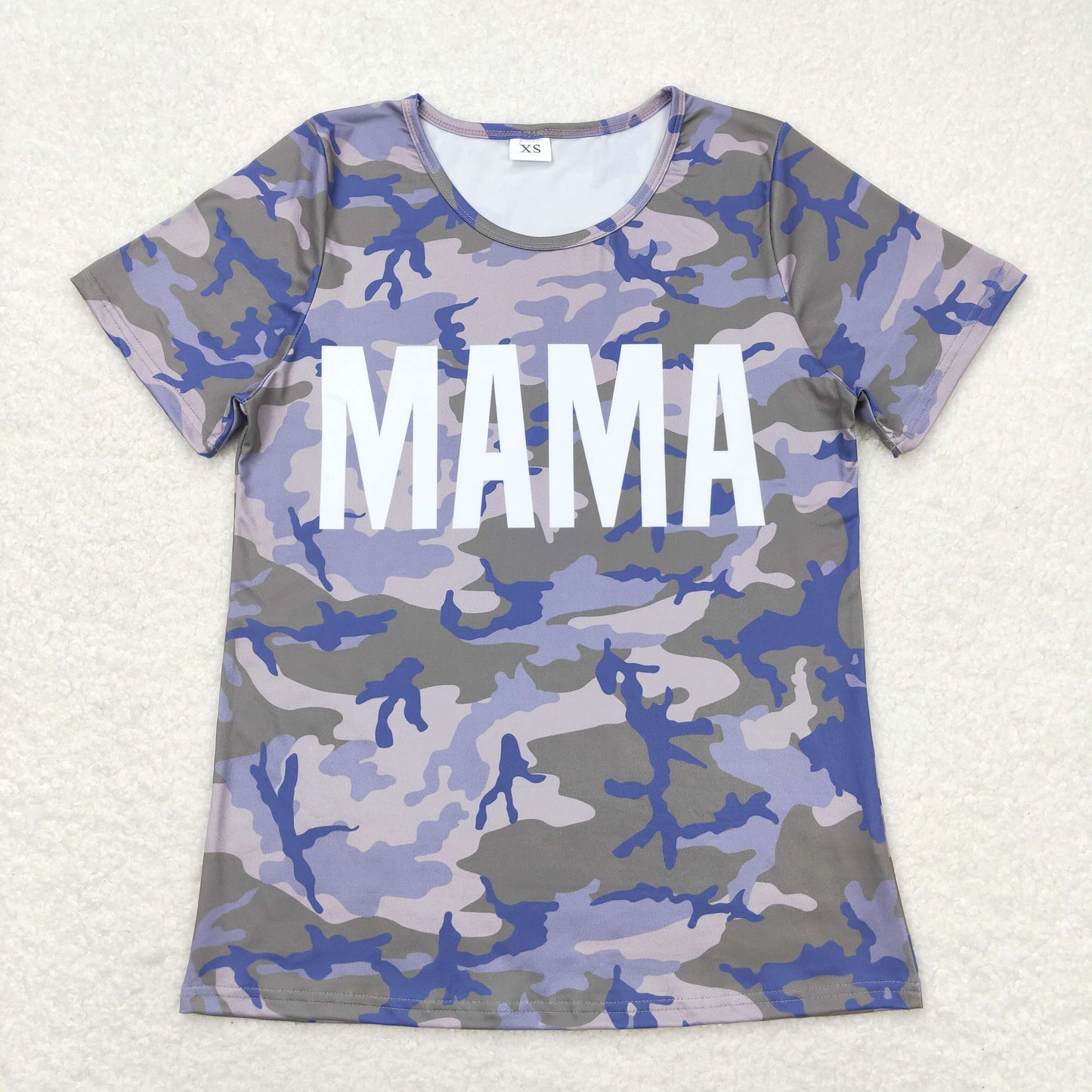 Adult mama short sleeve camo shirt