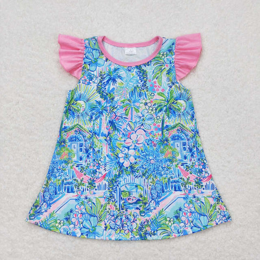 toddle baby girls floral boutique shirt