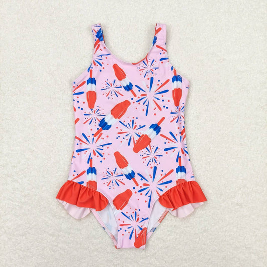 July 4th popsicle one piece bathing suit