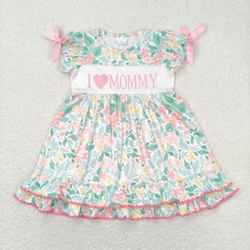 mothers day i love mommy best sister macthing clothing set