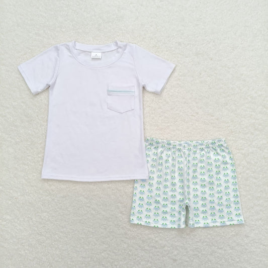 toddle baby boy short sleeve summer crab outfit