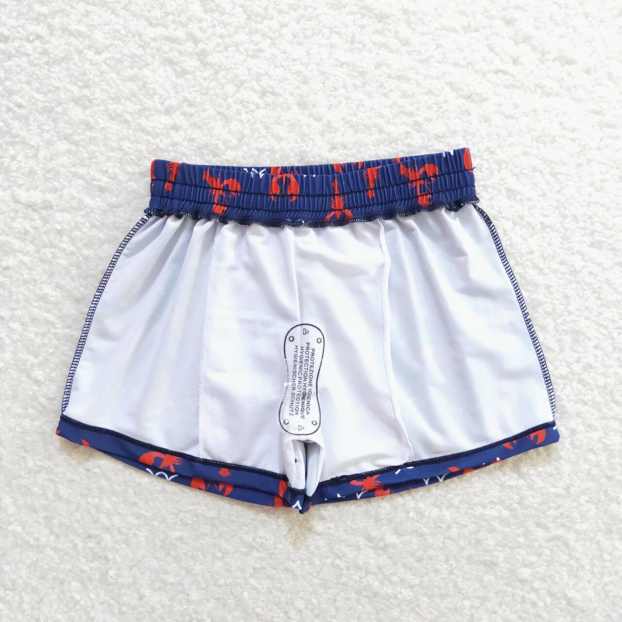 baby boy crawfish swim trunks