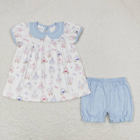 baby girl princess castle matching outfit