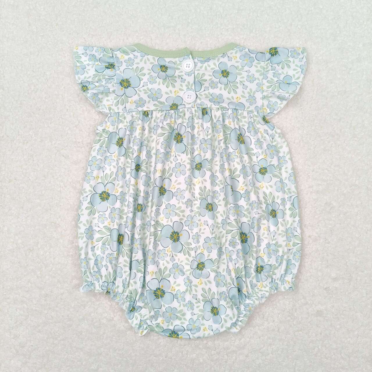 toddle baby girls blue floral romper