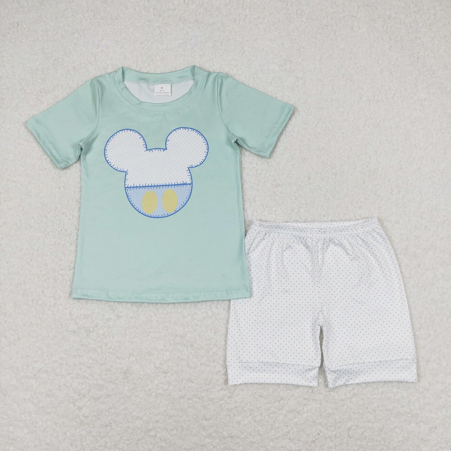 baby boy cartoob short matching shorts outfit