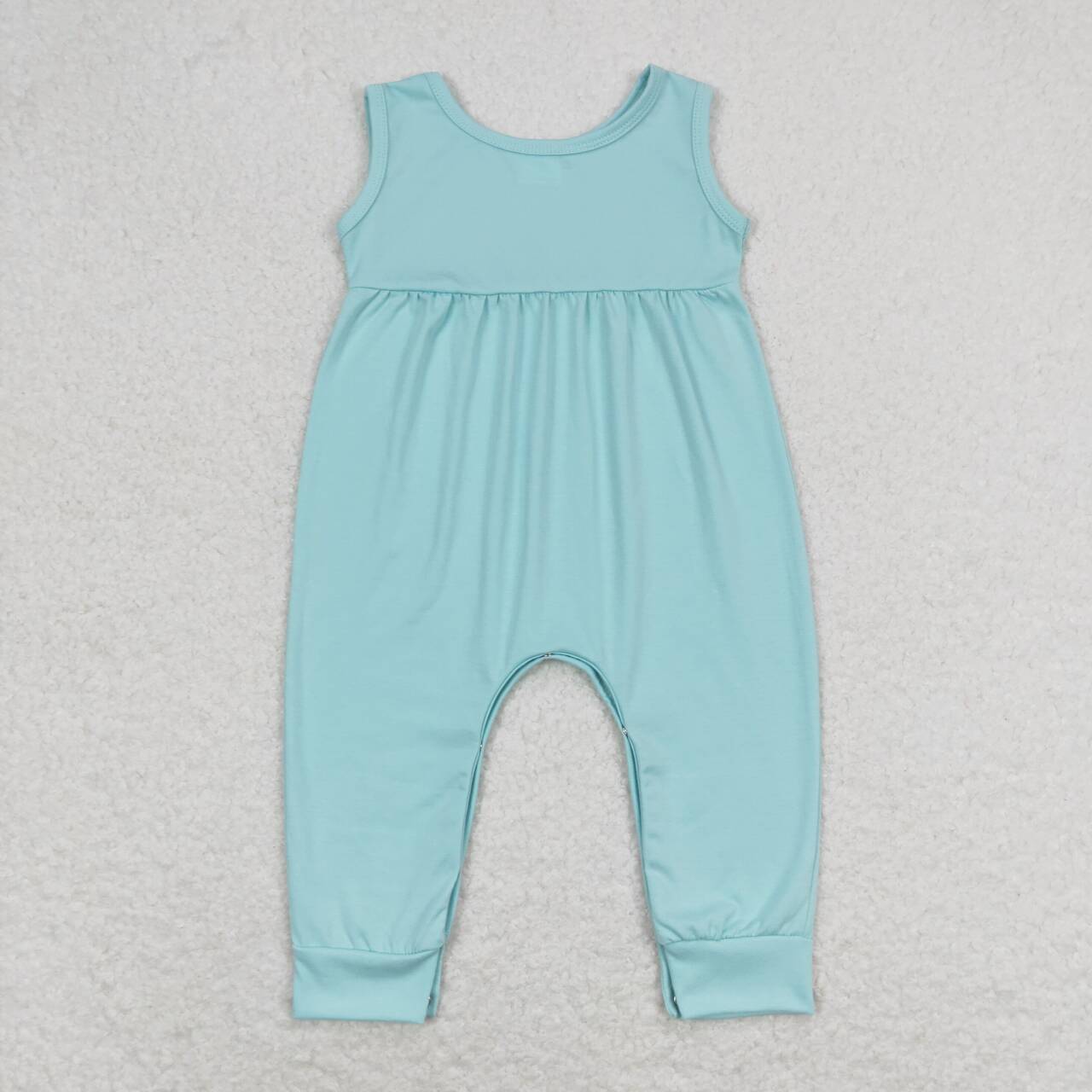 infant toddle baby girls sky blue romper