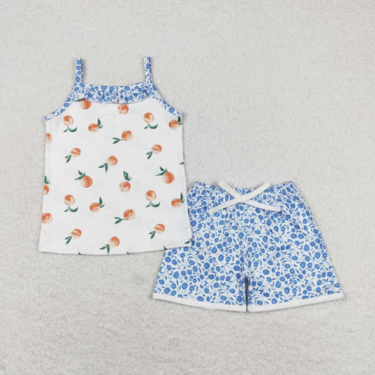 infant toddle girls peach boutique short set