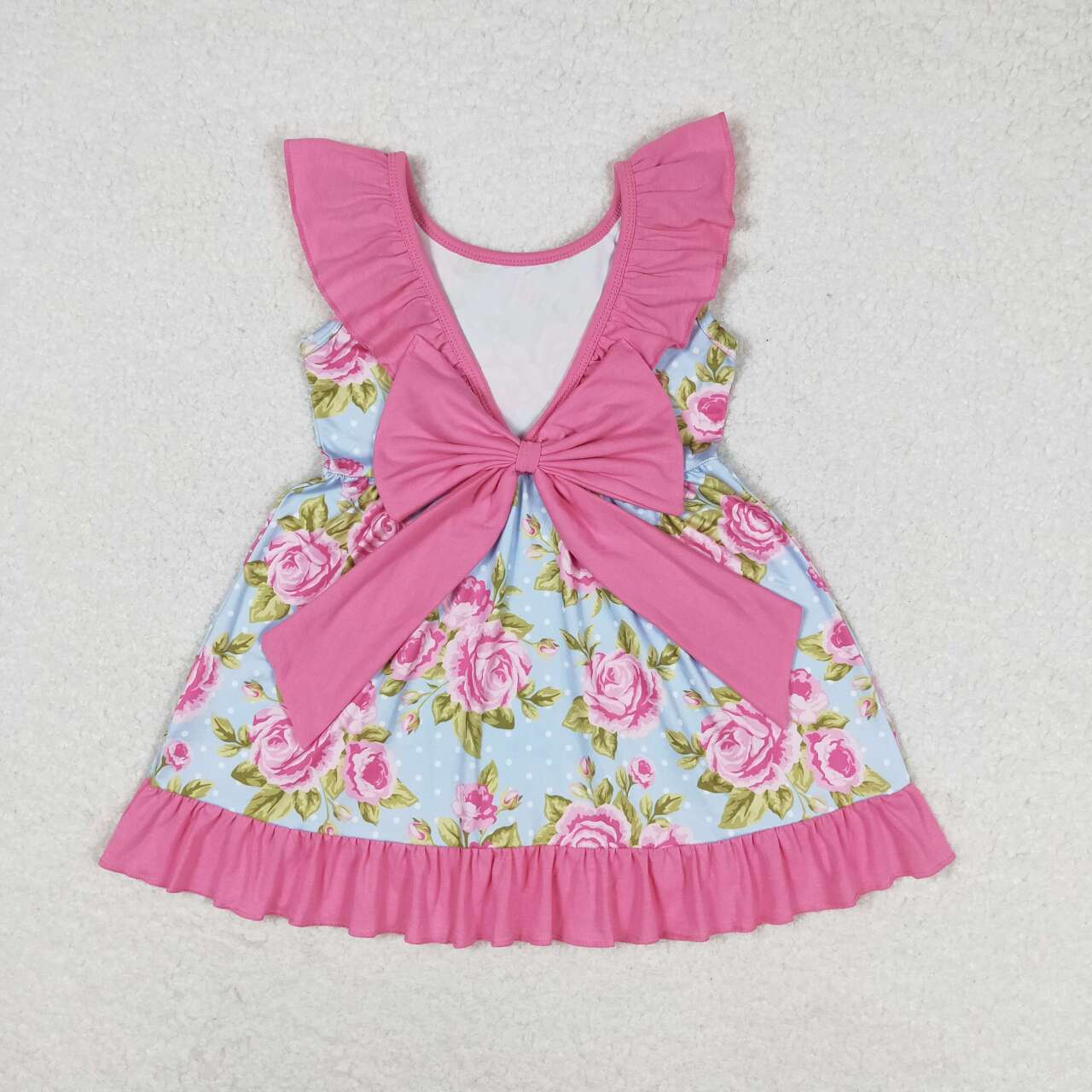 baby girls floral print boutique dress