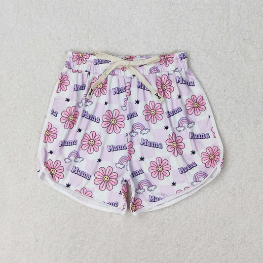 Adult women mamas floral shorts