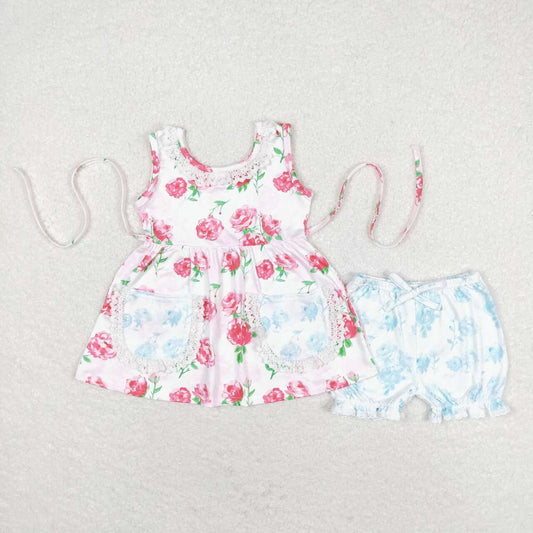 infant toddle girsl floral boutique summer short set