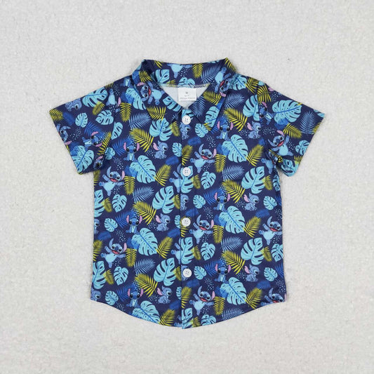 infant toddle boy short sleeve cartoon shirt