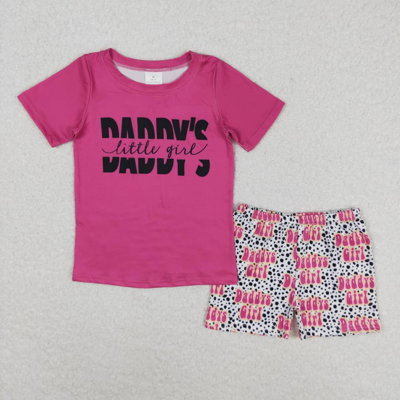 daddys little girl shirt cheetah shorts outfit