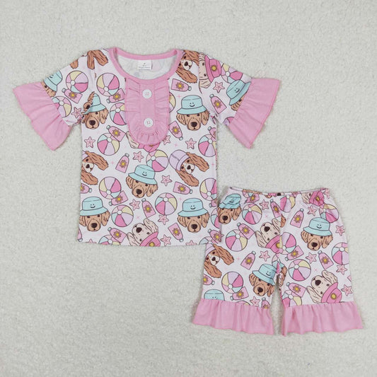 wholesale girls puppy dog balloon outfit