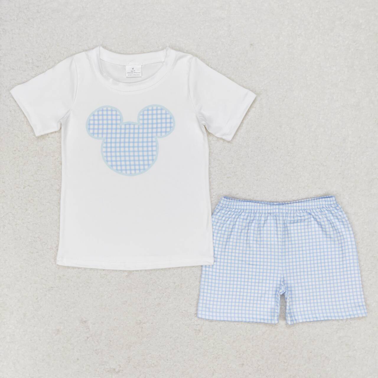 blue cartoon matching outfit