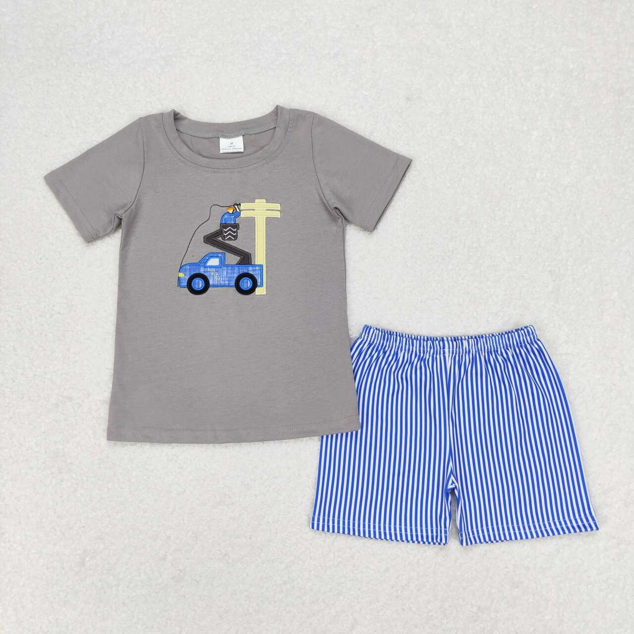 baby boy embroidery line man sibling matching clothes