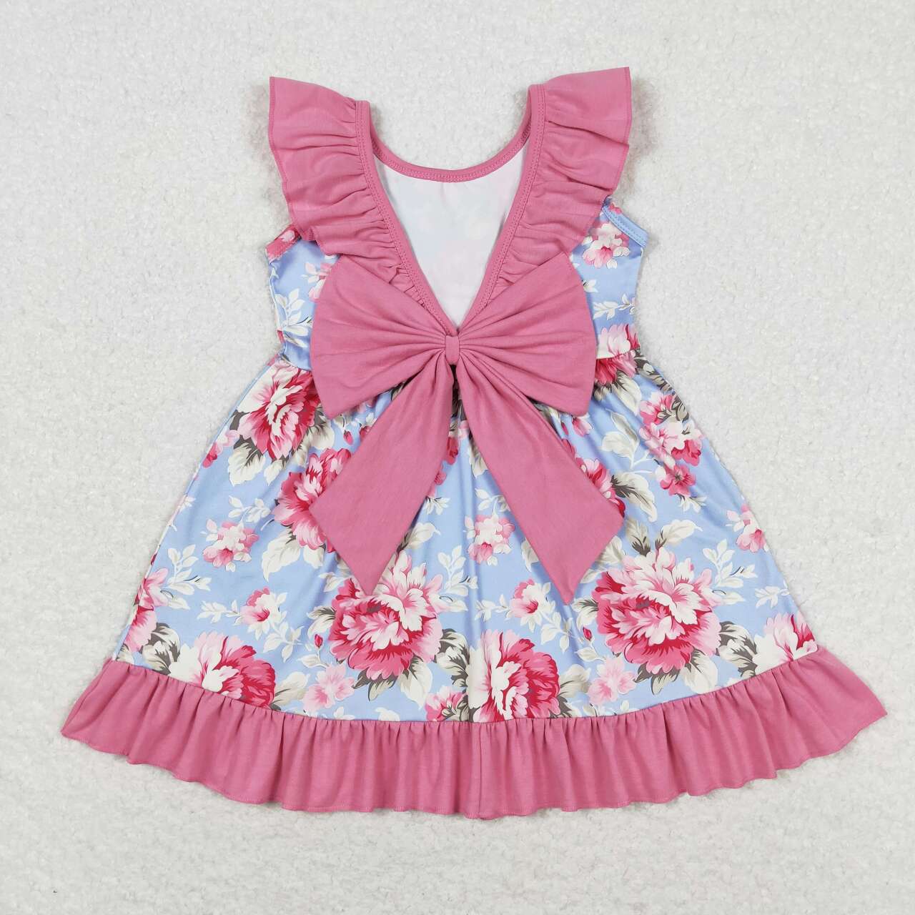 baby girls floral boutique bow knot dress